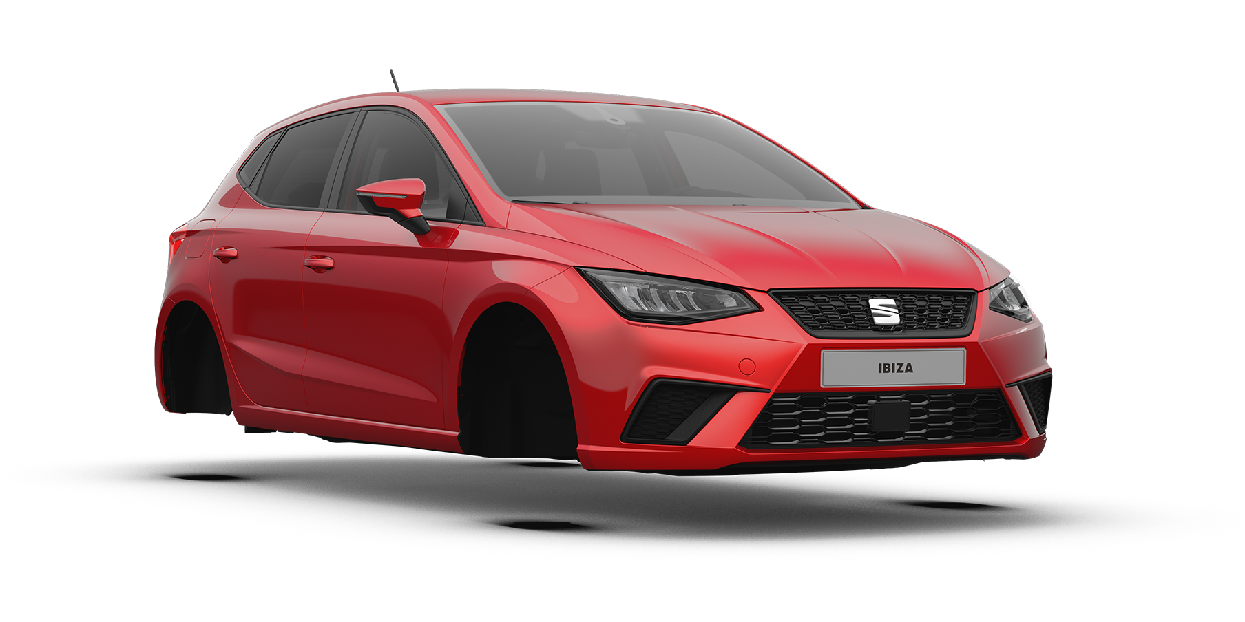 seat ibiza style colour red desire